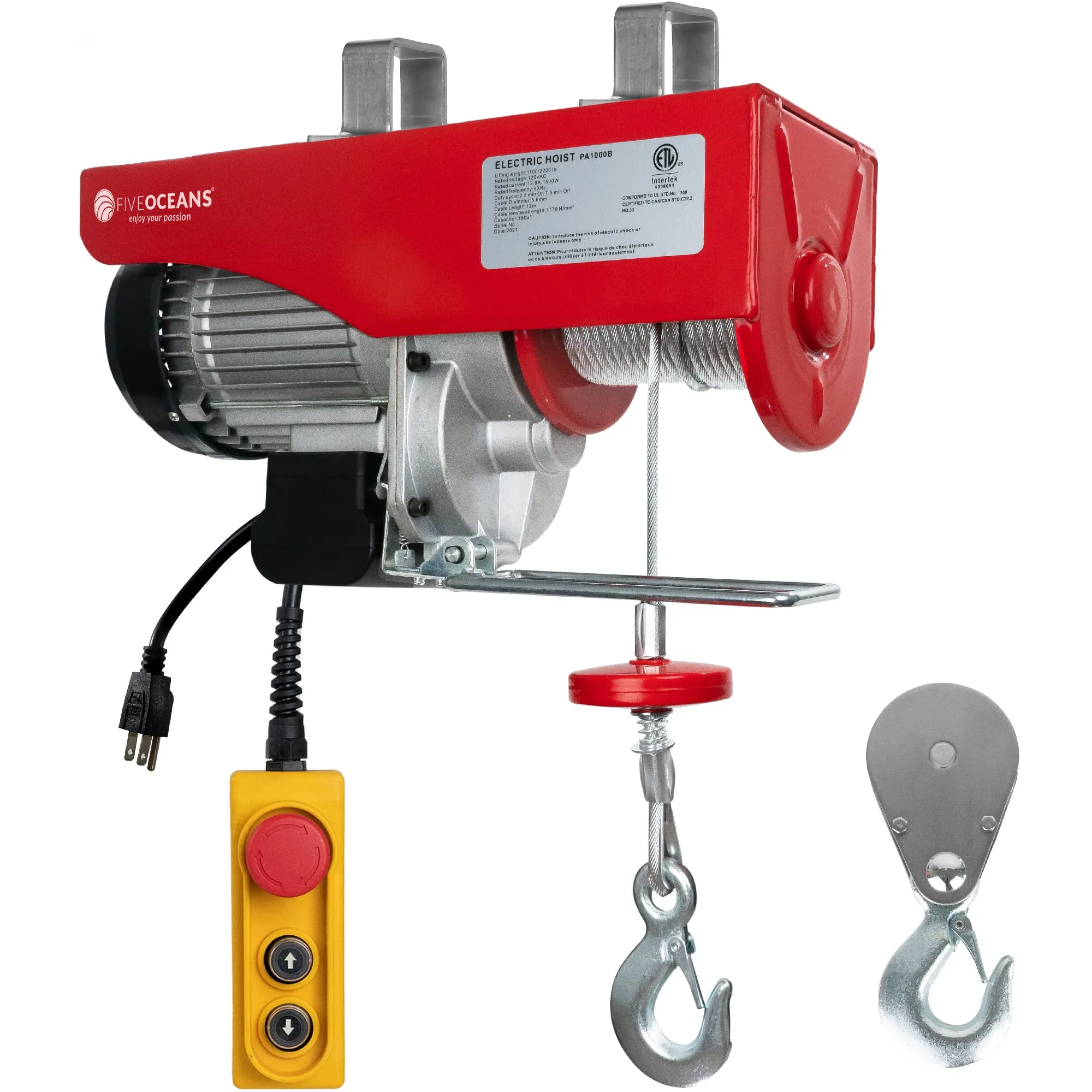 Five Oceans Electric Hoist Hoist Pulley System Pulley Hoist 2200 Desertcart South Africa