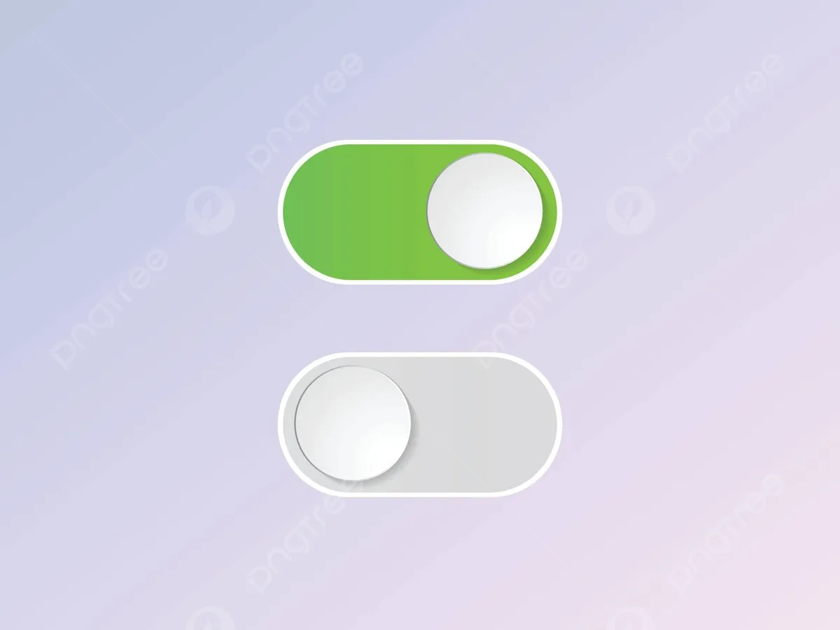 Flat Vector Icon For Toggle Switch Button With Onoff Option Vector Toggle Os Component Png