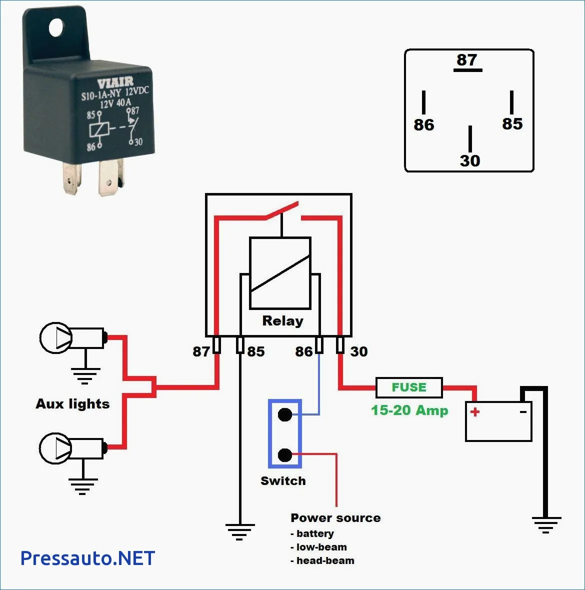 Fog Light Wiring Diagram With Relay