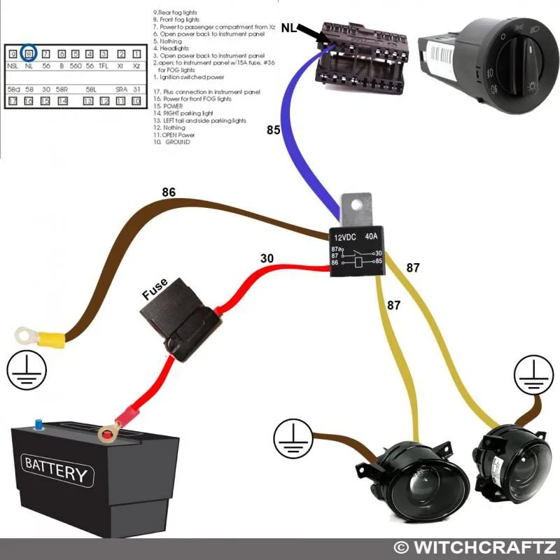 Fog Light Wiring Harness With Relay Harness Ram