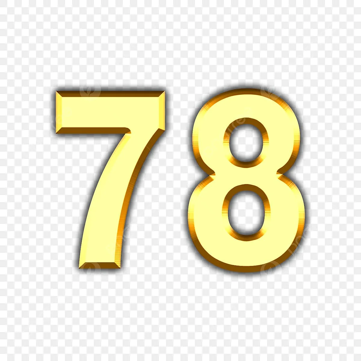 Font Clipart Hd Png Number 78 Golden Font Font Golden Number Png Image For Free Download