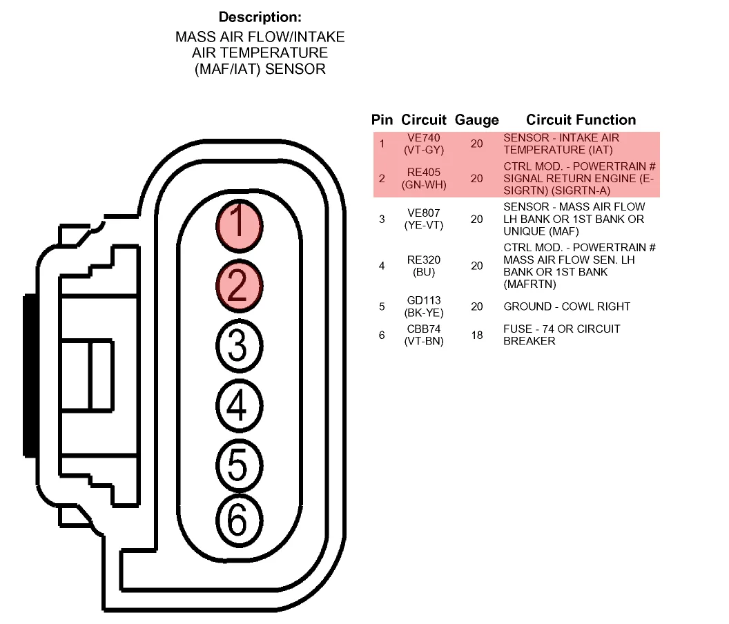 Ford 2008 F350 Maf Iat Sensor Wiring Diagram Justanswer