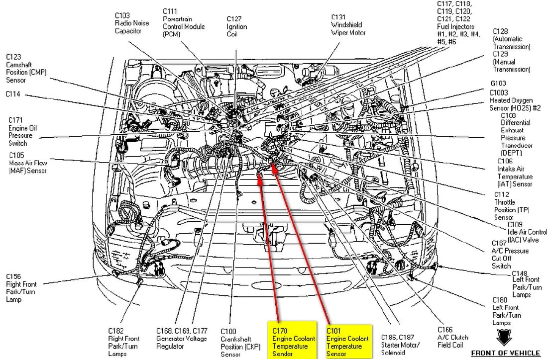 Ford 3 0L V6 Engine Diagram