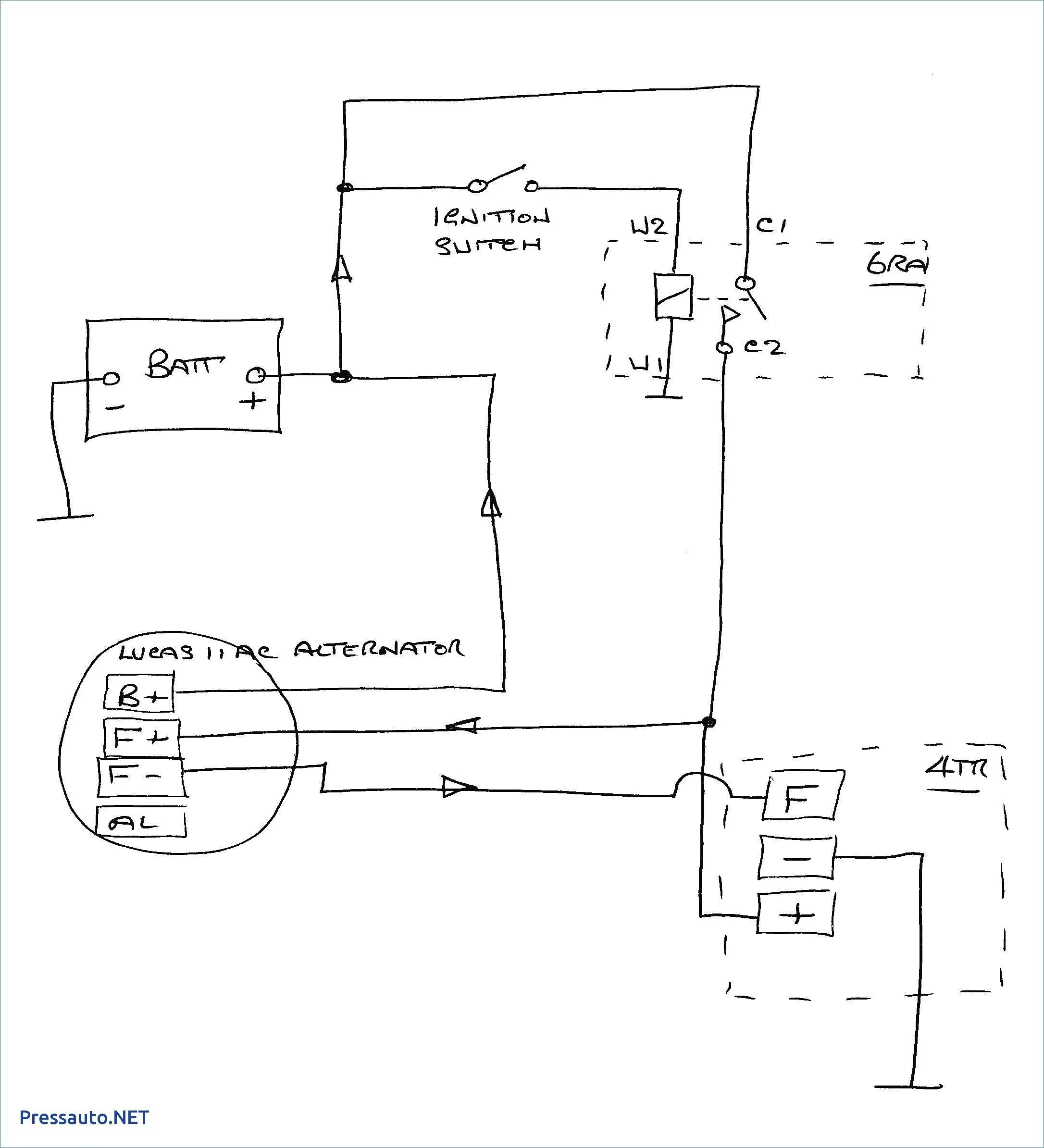 Ford 4 Wire Alternator Wiring Diagram
