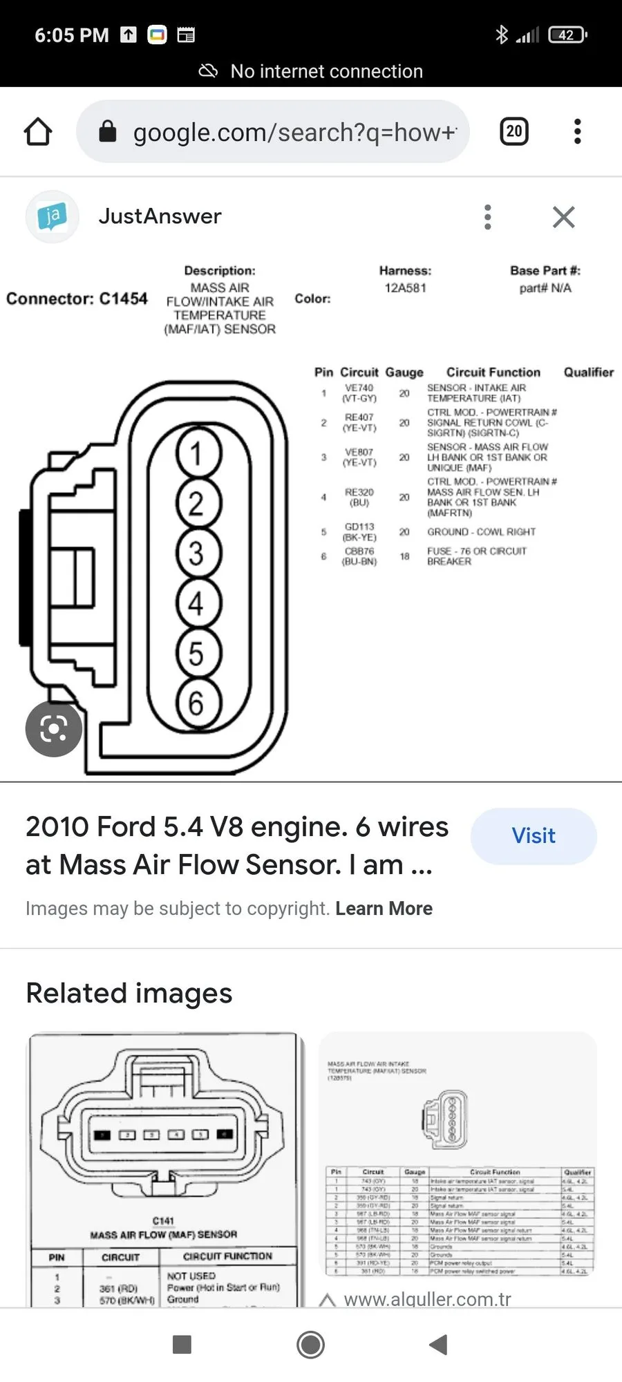 Ford 4 Wire Maf Sensor Diagram Maf Wiring Justanswer F150 Ai