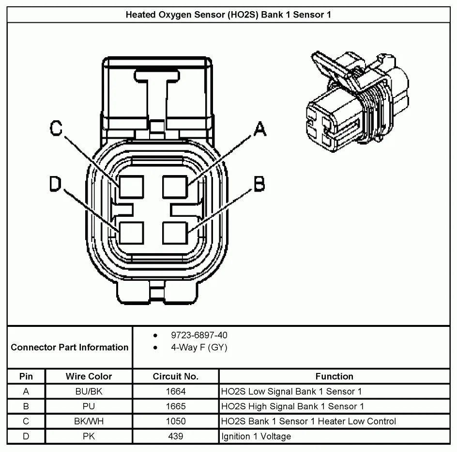 Ford 4 Wire O2 Sensor Wiring Diagram Eco Inc