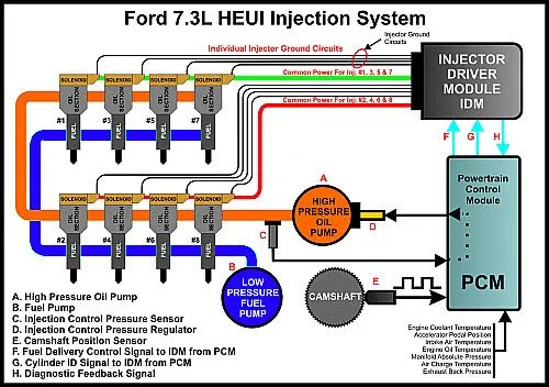 Ford 73 Powerstroke Fuel System Diagram