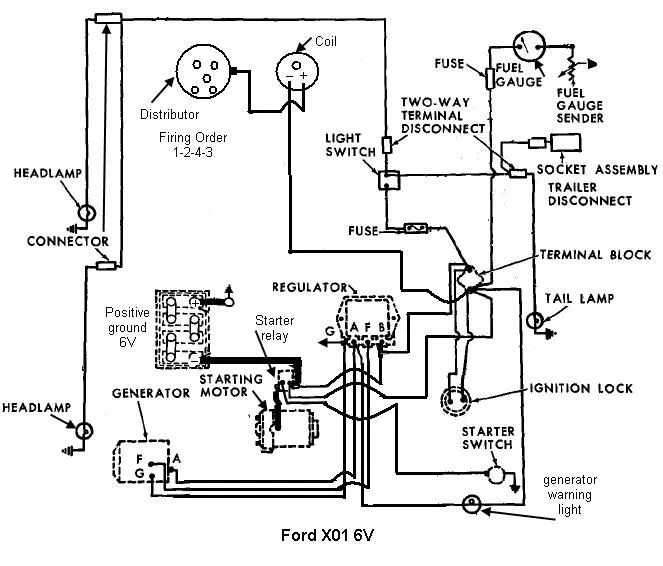 Ford 8N Wiring Diagram 6 Volt