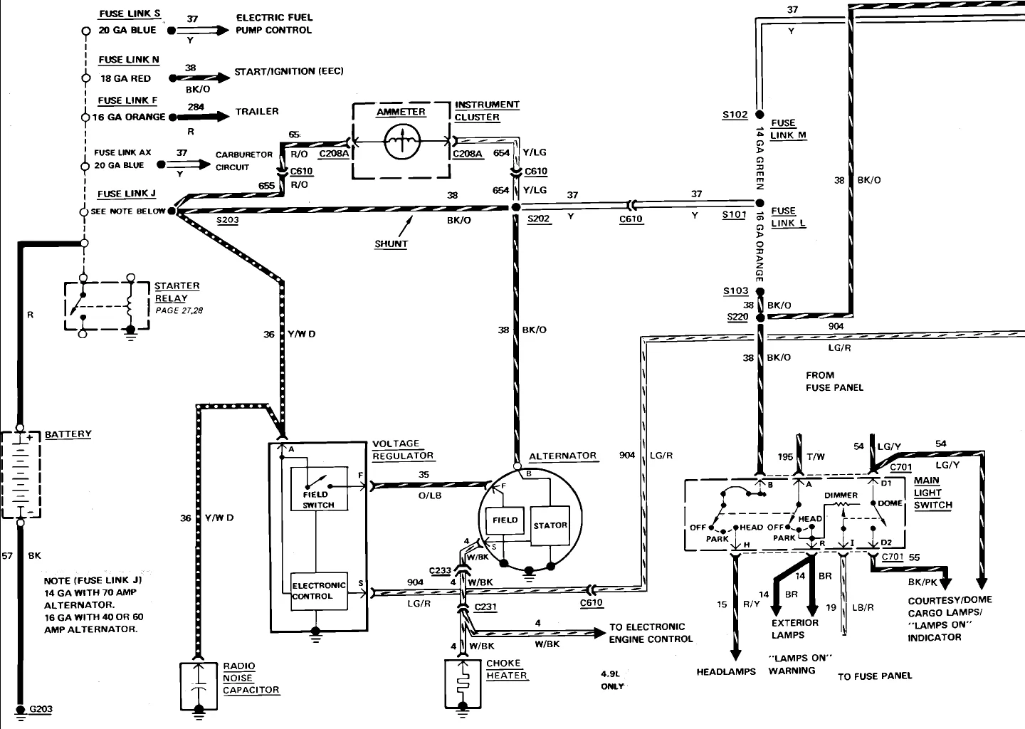 Ford Alternator Wiring Diagrams Q A For Motorcraft 3 Wire 4 Wire And