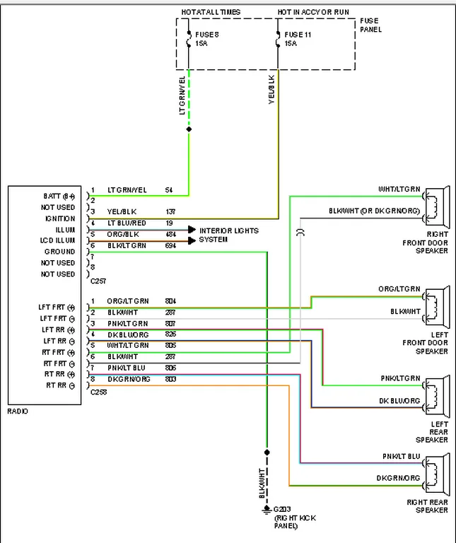 Ford Car Radio Wiring Diagrams Fab Saga