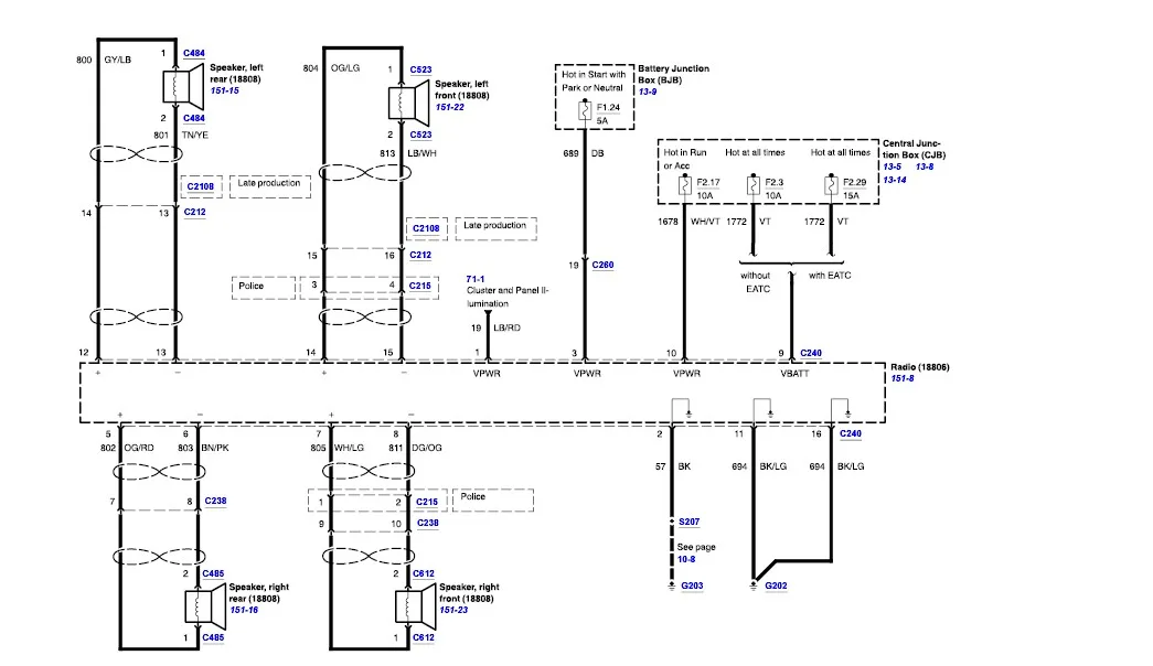 Ford Crown Victoria Wiring Schematic Wiring Diagram