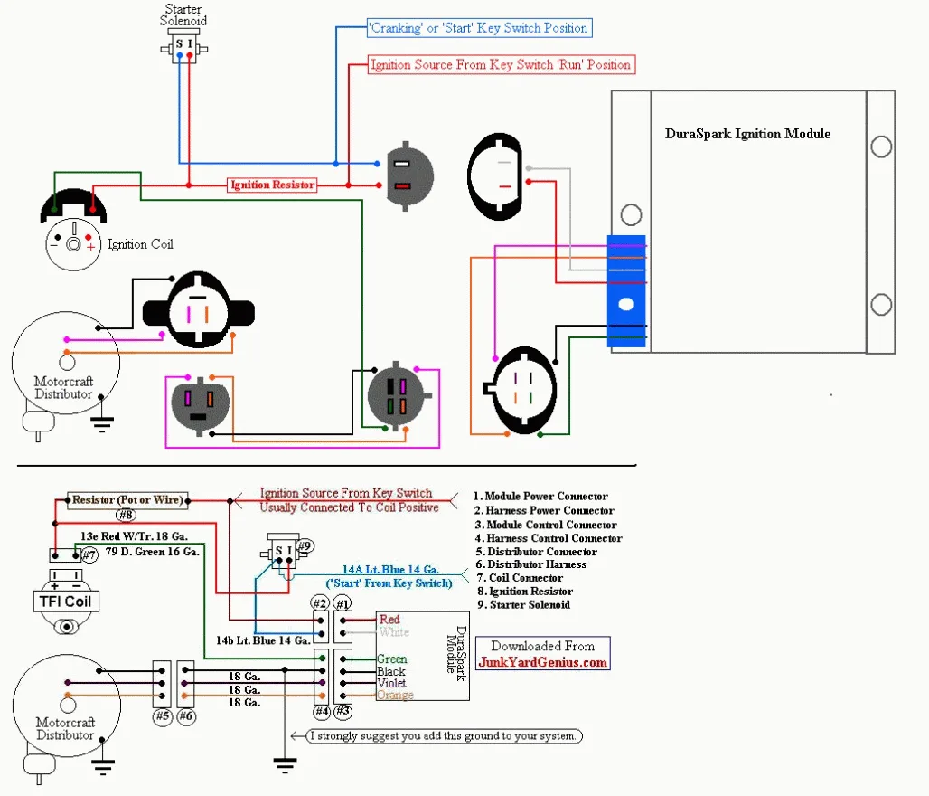 Ford Duraspark Ignition Wiring Diagram Wiring Diagram Duraspark 2 Wiring Diagram Cadician