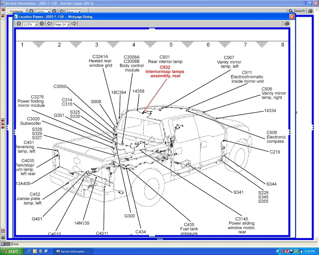Ford Electrical Wiring Diagrams For Mirrors