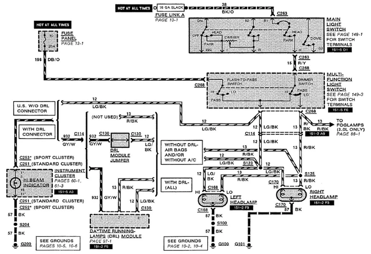 Ford Explorer Headlight Switch Wiring Diagram Enherbal