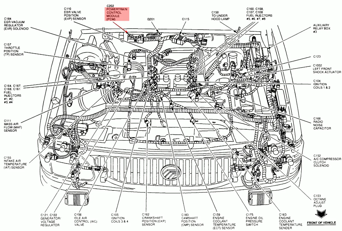 Ford Focus 2 0 Engine Diagram Ford Focus Engine