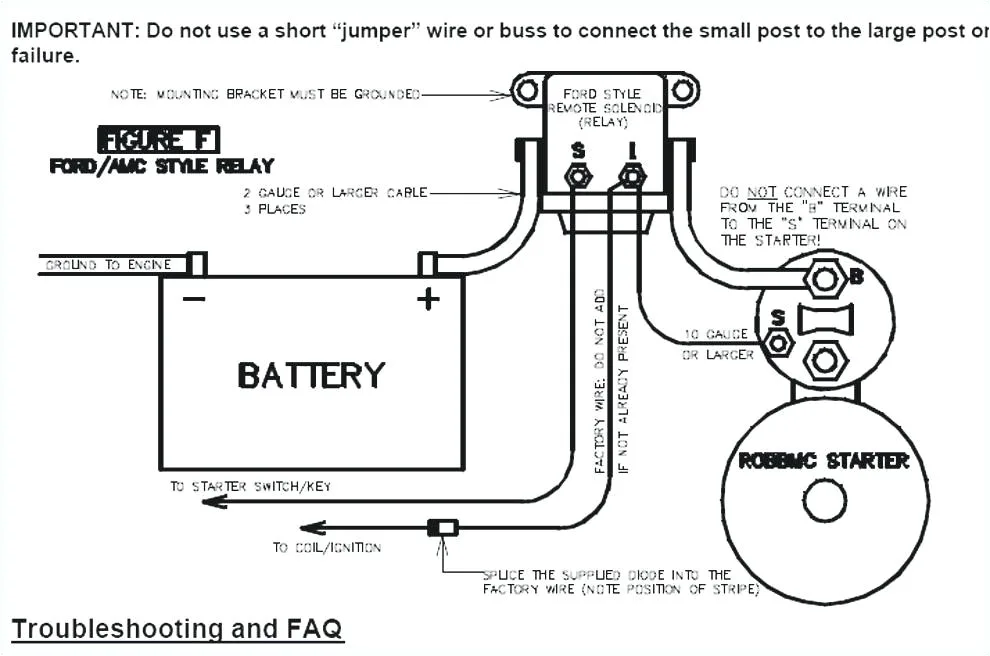 Ford Starter Solenoid Diagram