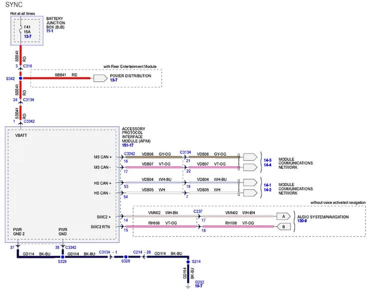 Ford Sync Wiring Diagram Ford Sync Sync Ford
