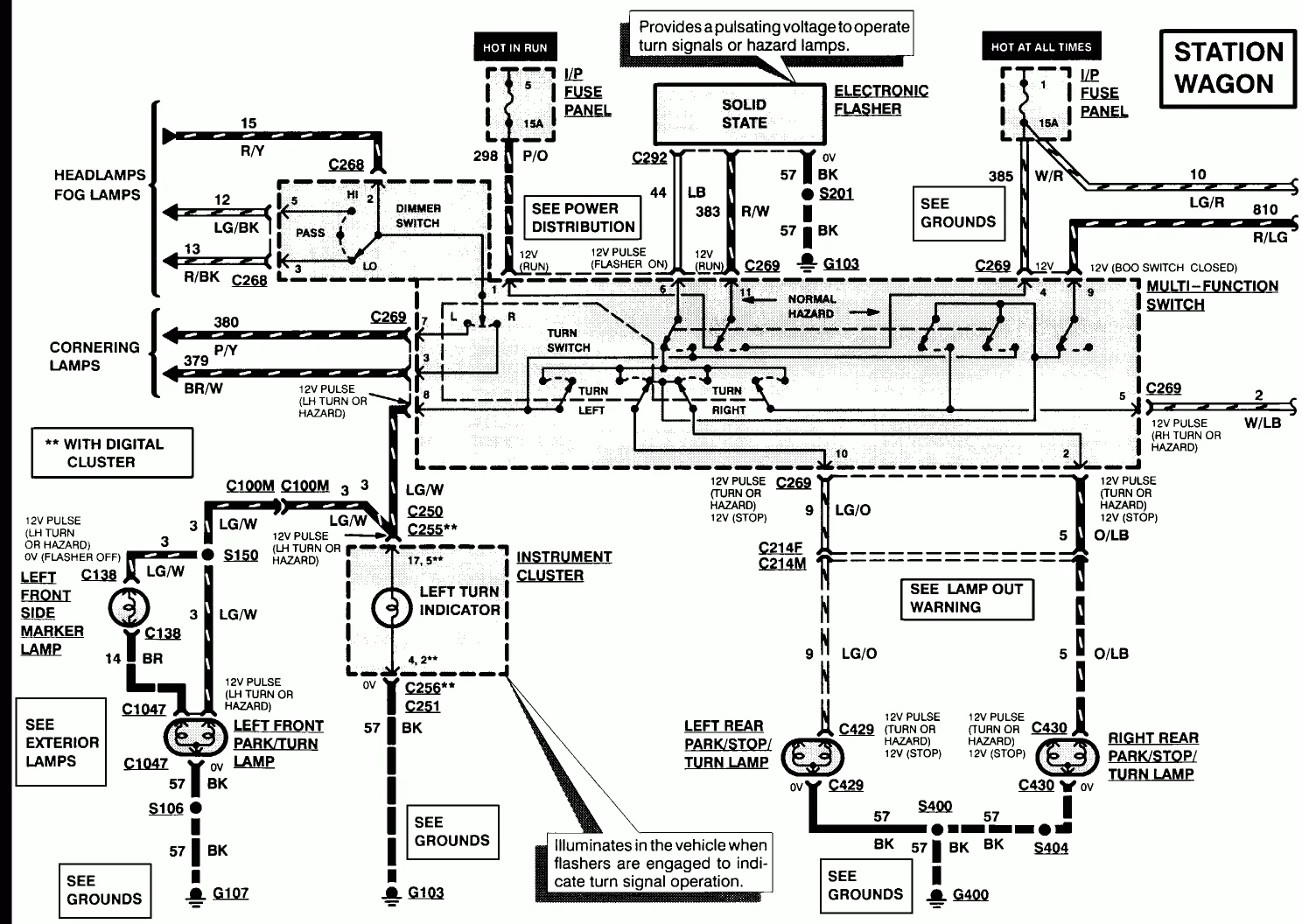 Ford Taurus Headlight Wiring Schematic