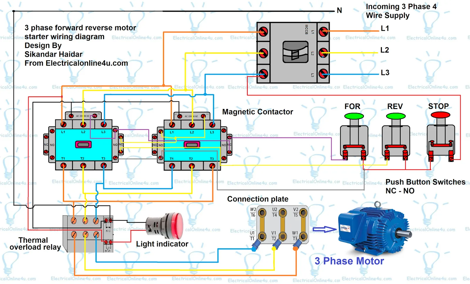 Forward And Reverse Motor Wiring Diagram