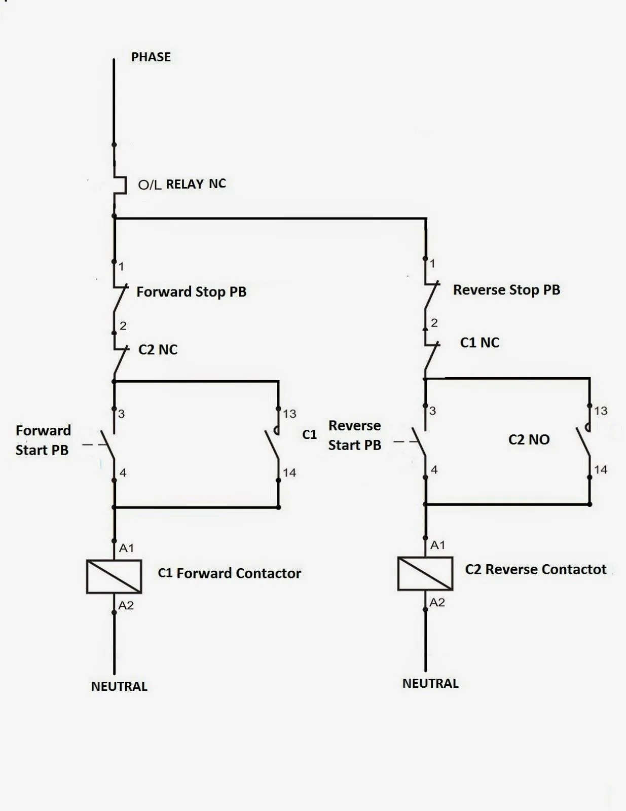 Forward Reverse Wiring Diagram