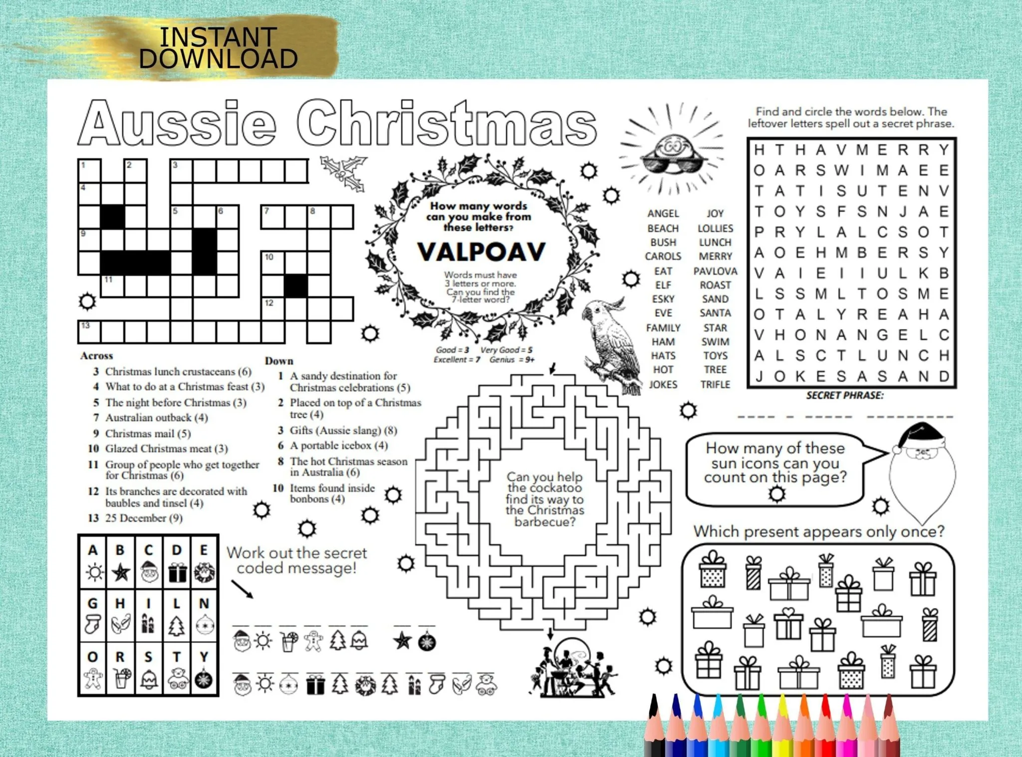 Free Aussie Crossword Puzzles For Seniors Free Printable Crosswords