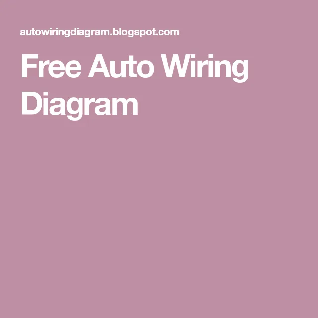 Free Auto Wiring Diagram