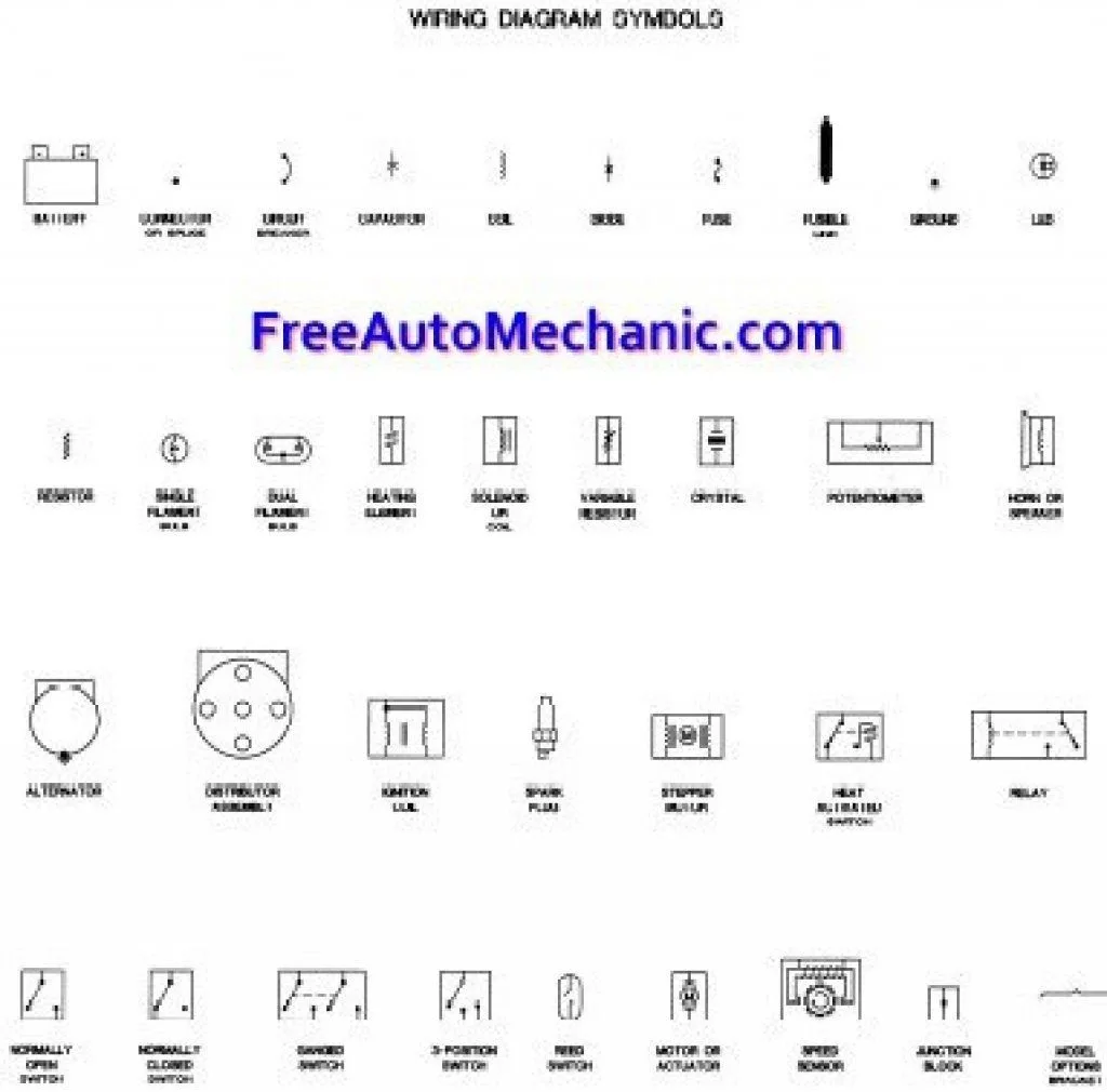 Free Automotive Wiring Diagrams Symbols