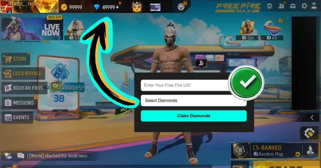 Free Fire S Latest 1 Of 3 Airdrop Offer 1000 Diamond Drop Offers