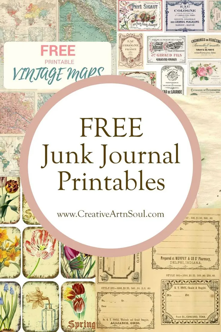 Free Junk Journal Printables All Free Printables