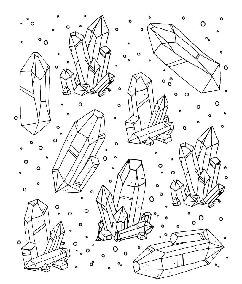 Free Printable Crystal Coloring Page Download Print Or Color Online For Free