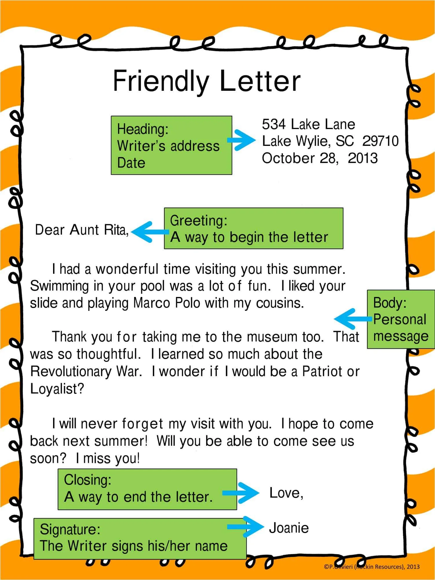 Free Printable Friendly Letter Templates Pdf Word Excel 1St 2Nd 4Th Grade