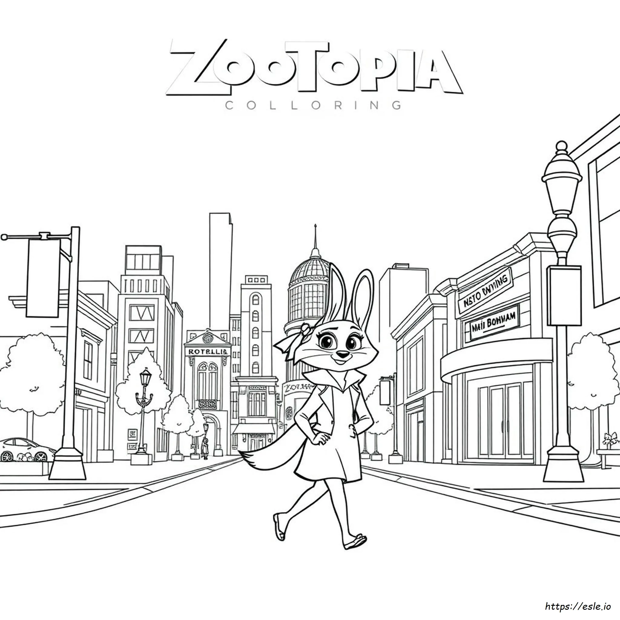Free Printable Zootopia Coloring Pages