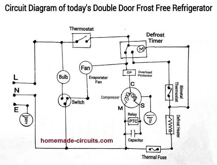 Freezerless Refrigerator Circuit Diagram Explained Homemade Circuit Projects