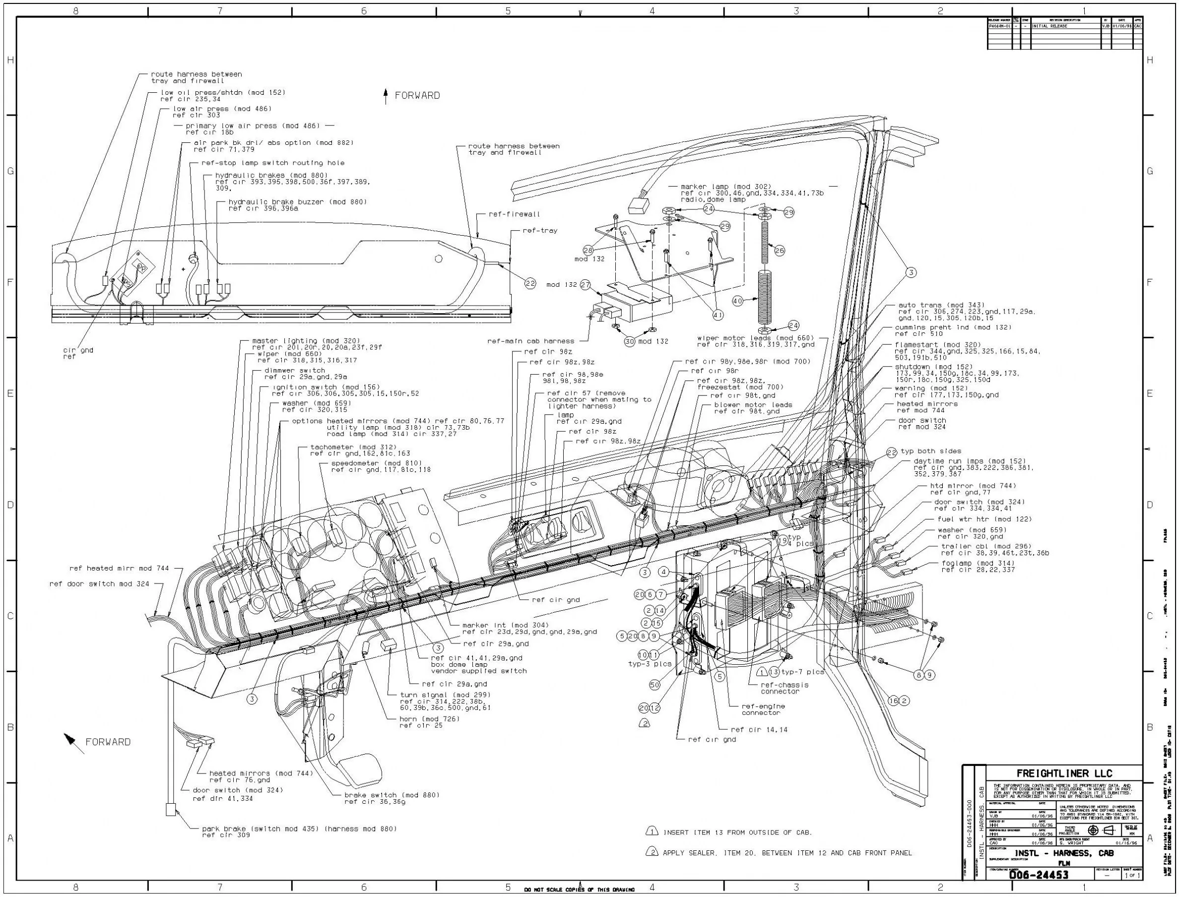 Freightliner Headlight Wiring Diagram Wiring Diagram