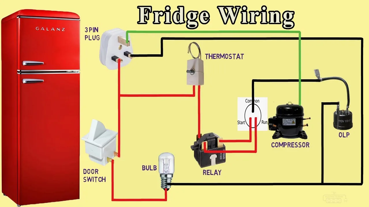 Fridge Refrigerator Start Relay Wiring Diagram