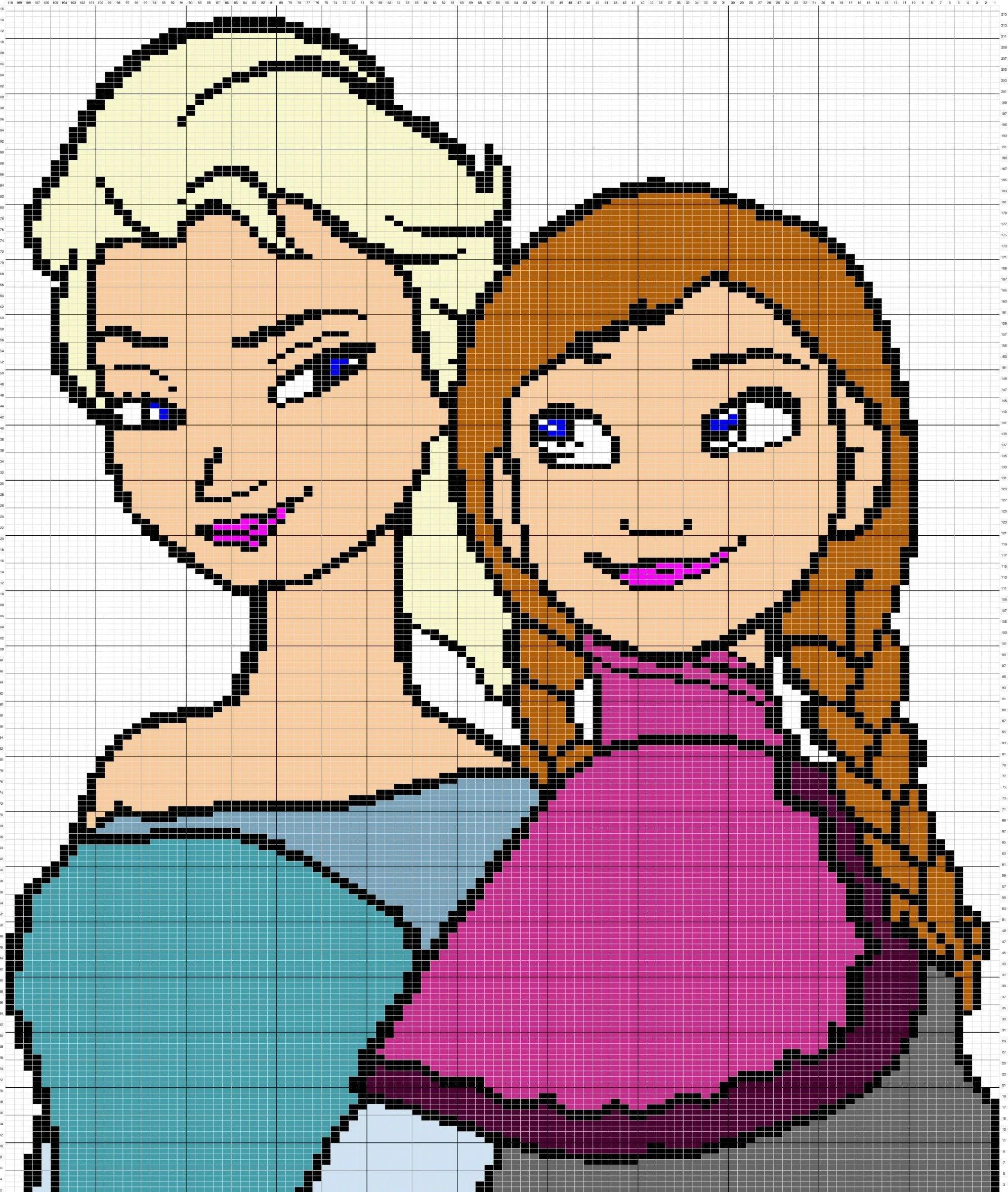 Frozen Crochet Frozen Elsa And Anna Knitted Blankets Blanket Pattern Knitting Patterns