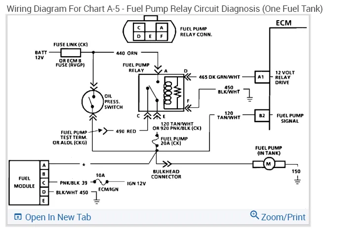 Fuel Pump Relay Wiring