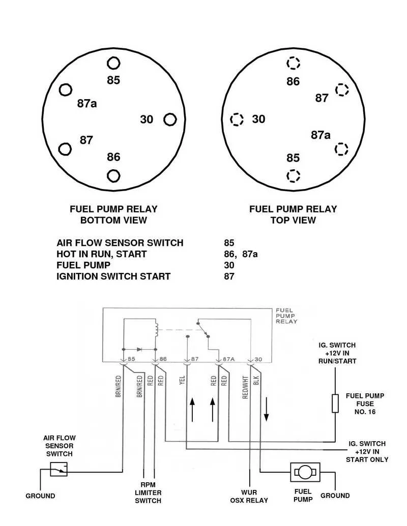 Fuel Pump Relay Wiring Diagram