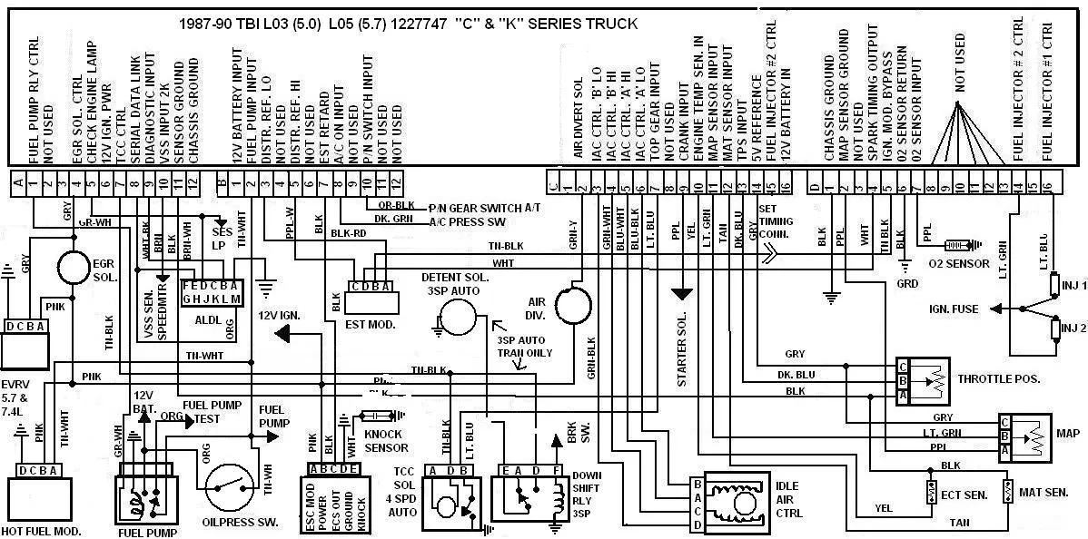 Fuel Pump Wiring Diagram 1988 Chevy Truck