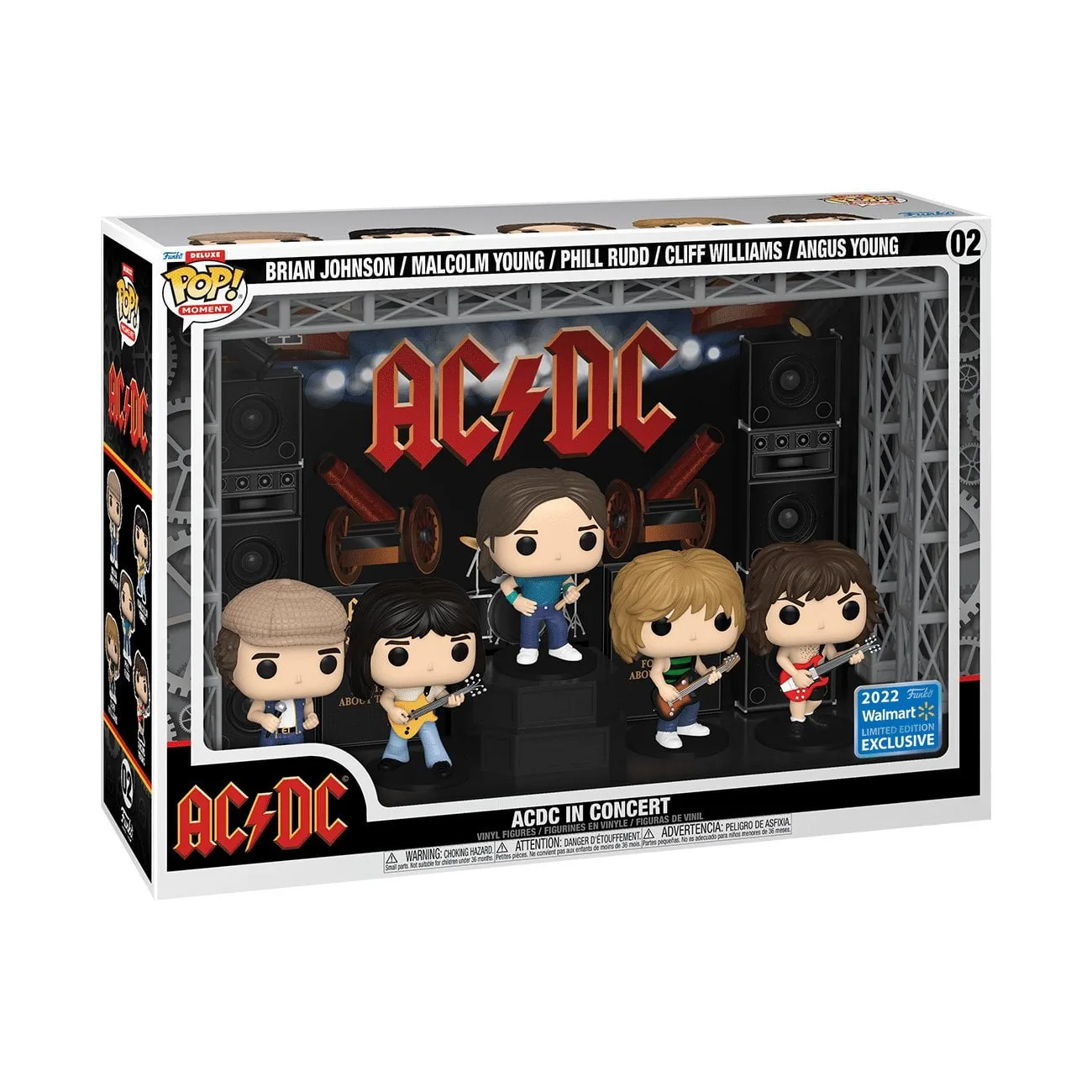 Funko Pop Moment Deluxe Ac Dc In Concert Vinyl Figures 2022 Limited Edition Walmart Exclusive