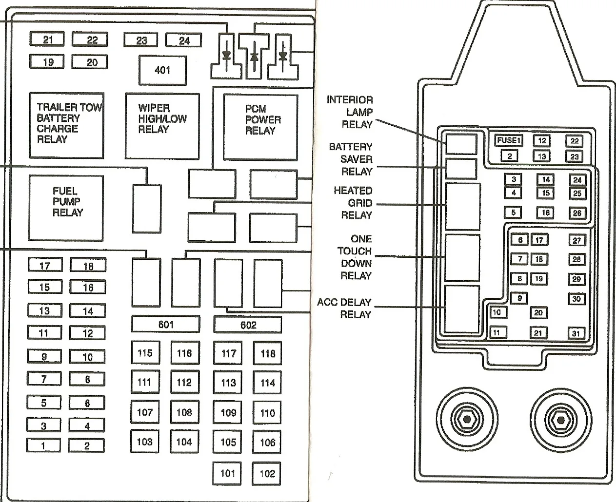 Fuse Box Diagram 2000 Ford Expedition