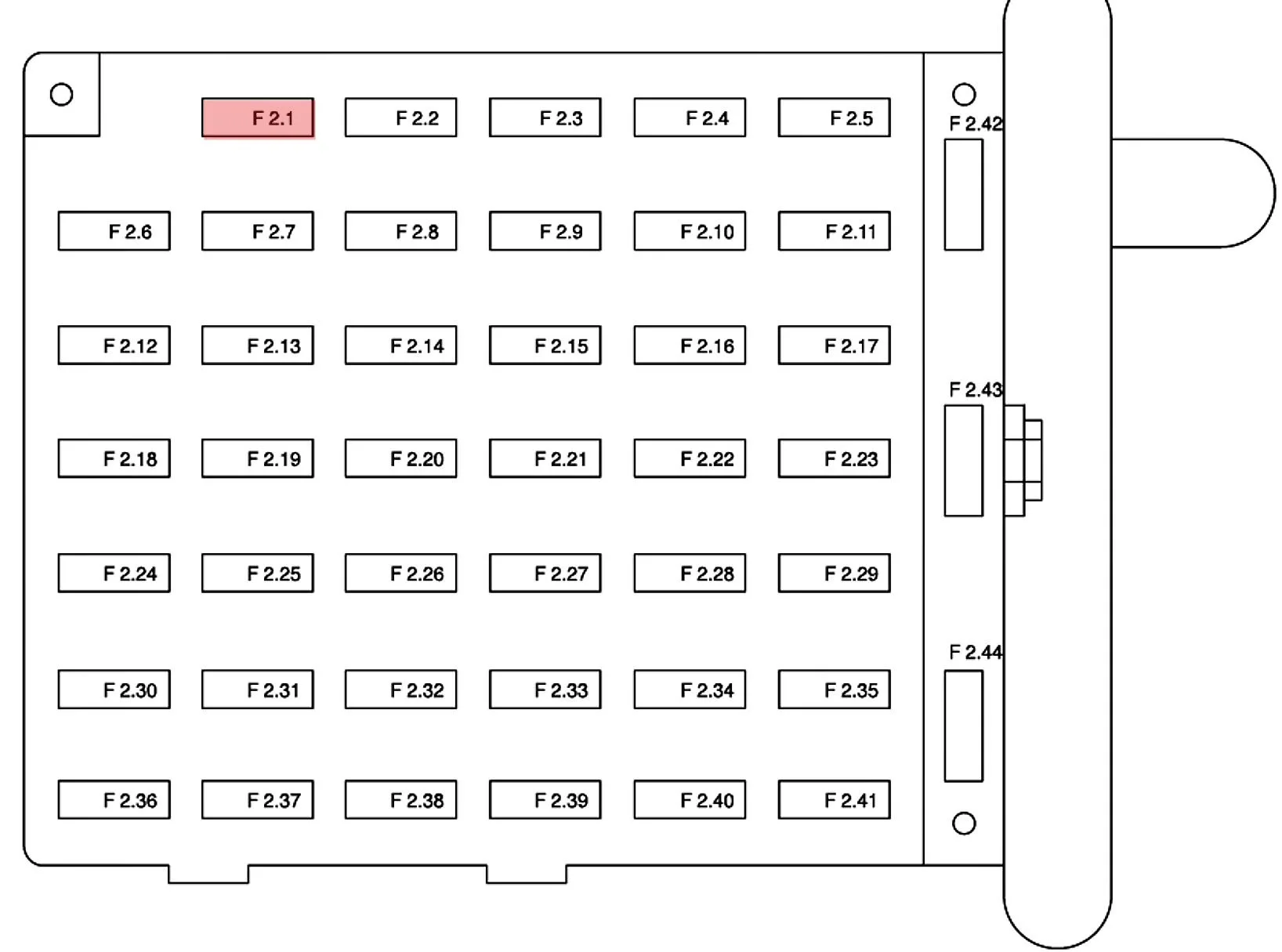 Fuse Box Diagram 2002 Mustang V6