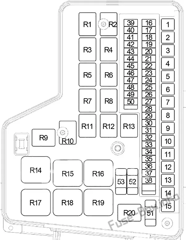 Fuse Box Diagram Dodge Ram 1500 2500 2002 2009
