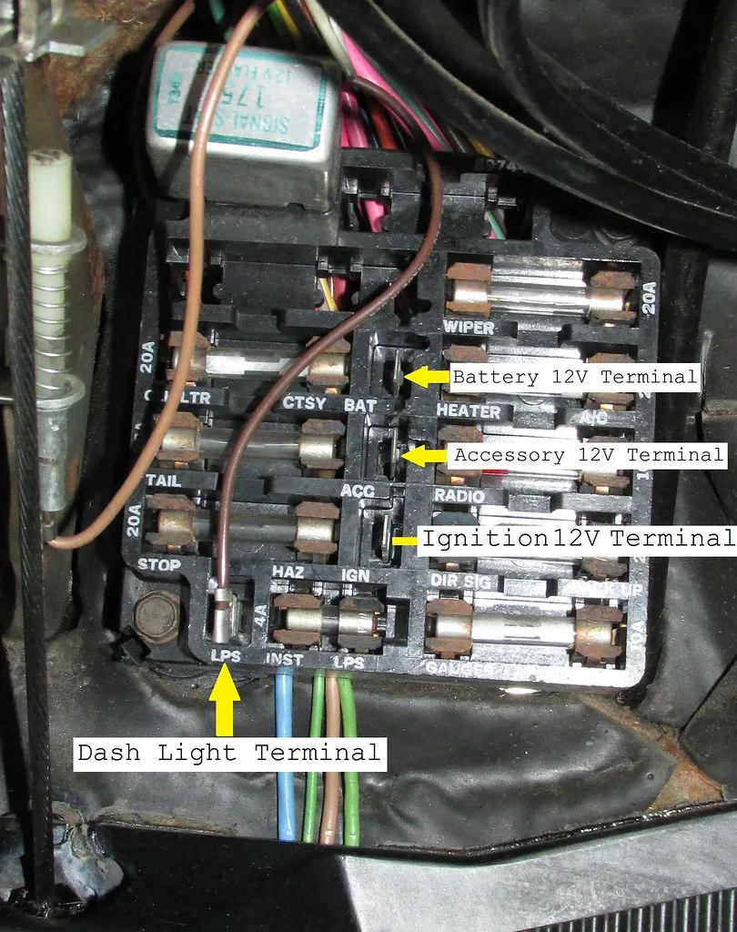 Fuse Box Diagram For A 1974 Corvette