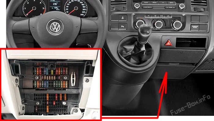 Fuse Box Diagram Volkswagen Transporter T4 And Relay With 60 Off