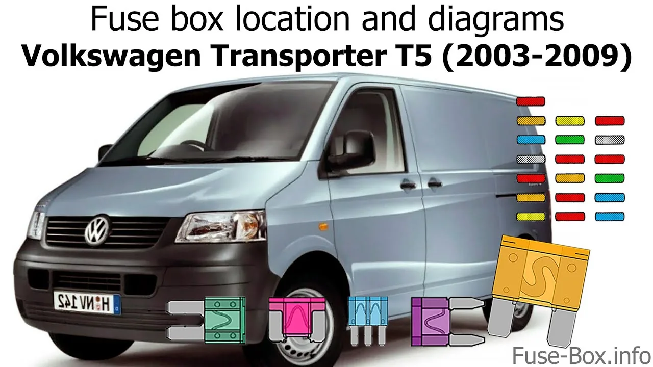 Fuse Box Diagram Volkswagen Transporter T5 And Relay With 42 Off