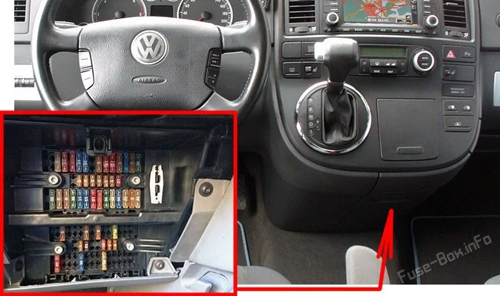 Fuse Box Diagram Volkswagen Transporter T5 And Relay With 42 Off