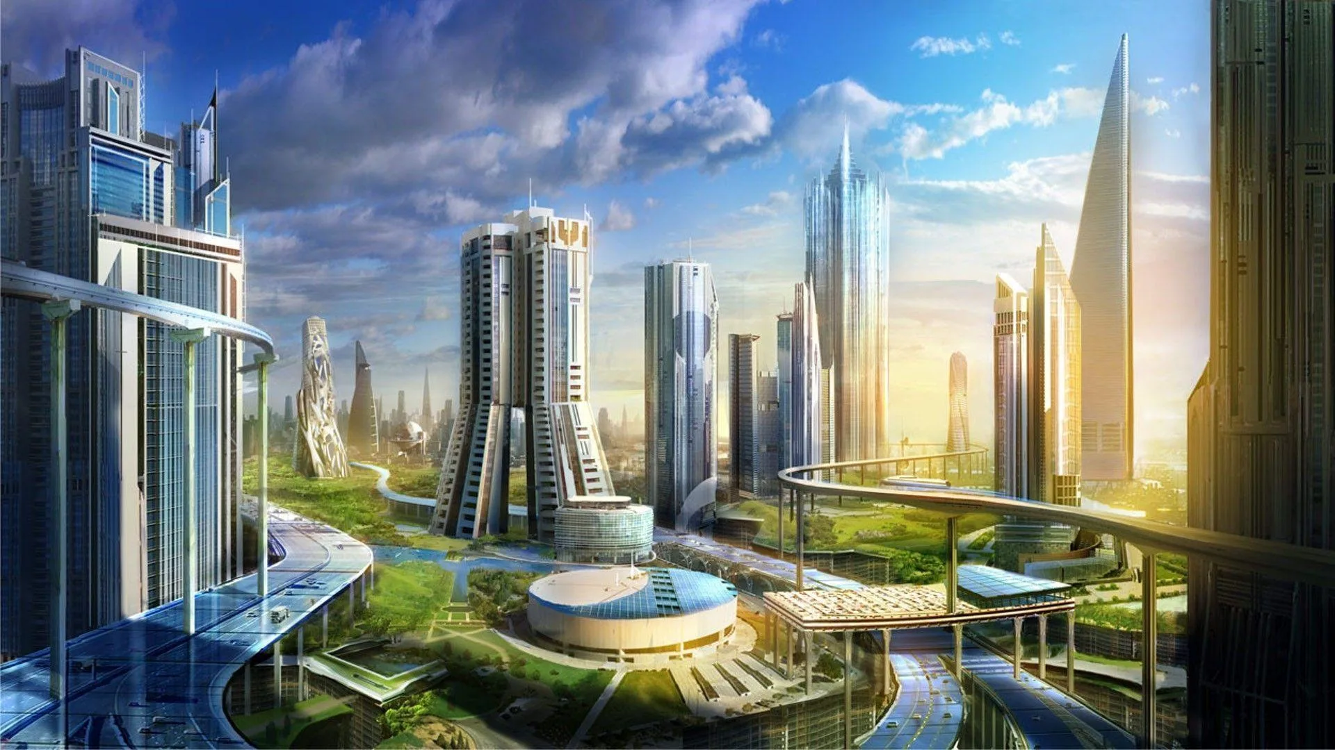 Future City Wallpapers Wallpaper Cave