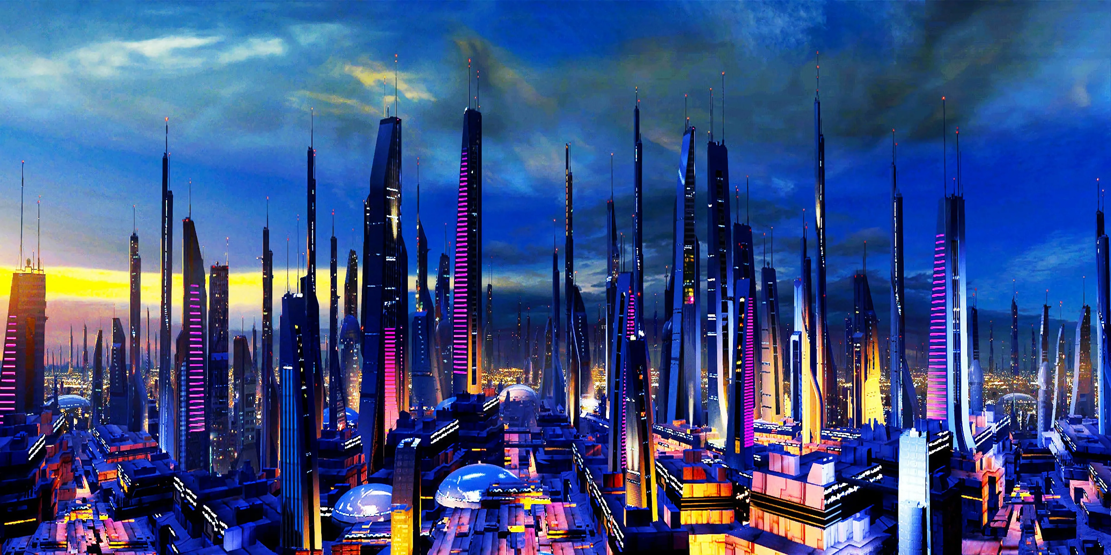 Futureistic Art Deco Desktop Wallpaper