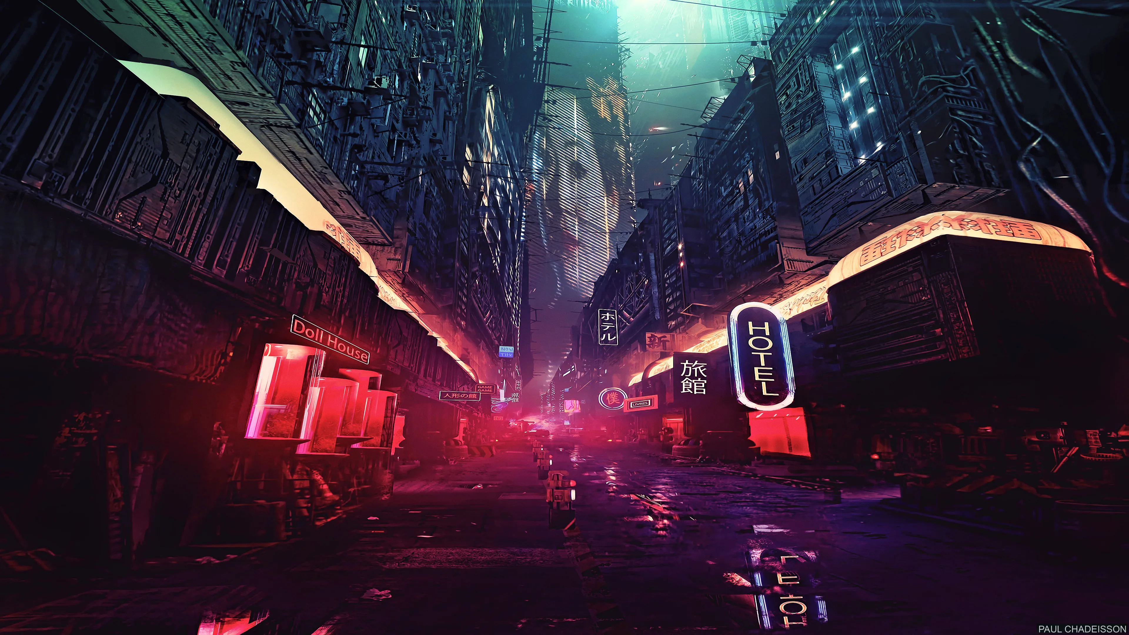 Futuristic City Science Fiction Concept Art Digital Art Hd Artist 4K
